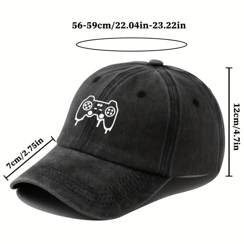 Game Console Printed Baseball Cap Vintage Dad Hat