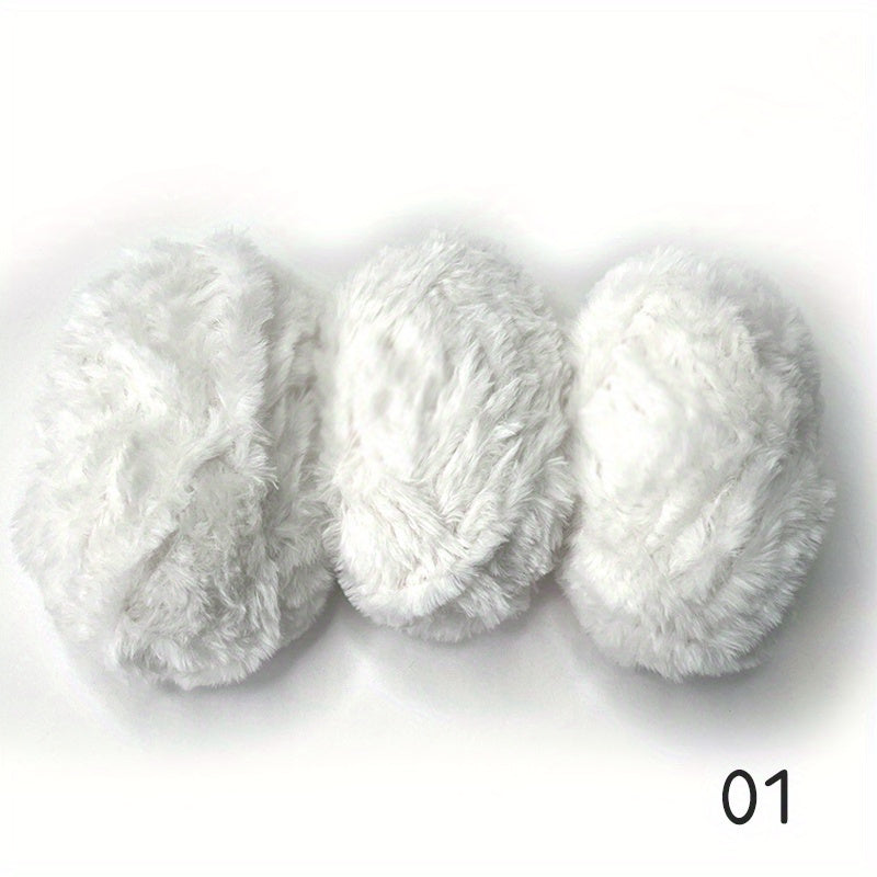 3pcs Mink Feather Yarn for Knitting & Crocheting