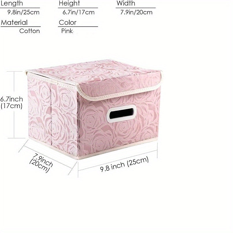 Rose Pattern Foldable Quilt Clothes Organizer Lightweight Handheld Packing Cubes