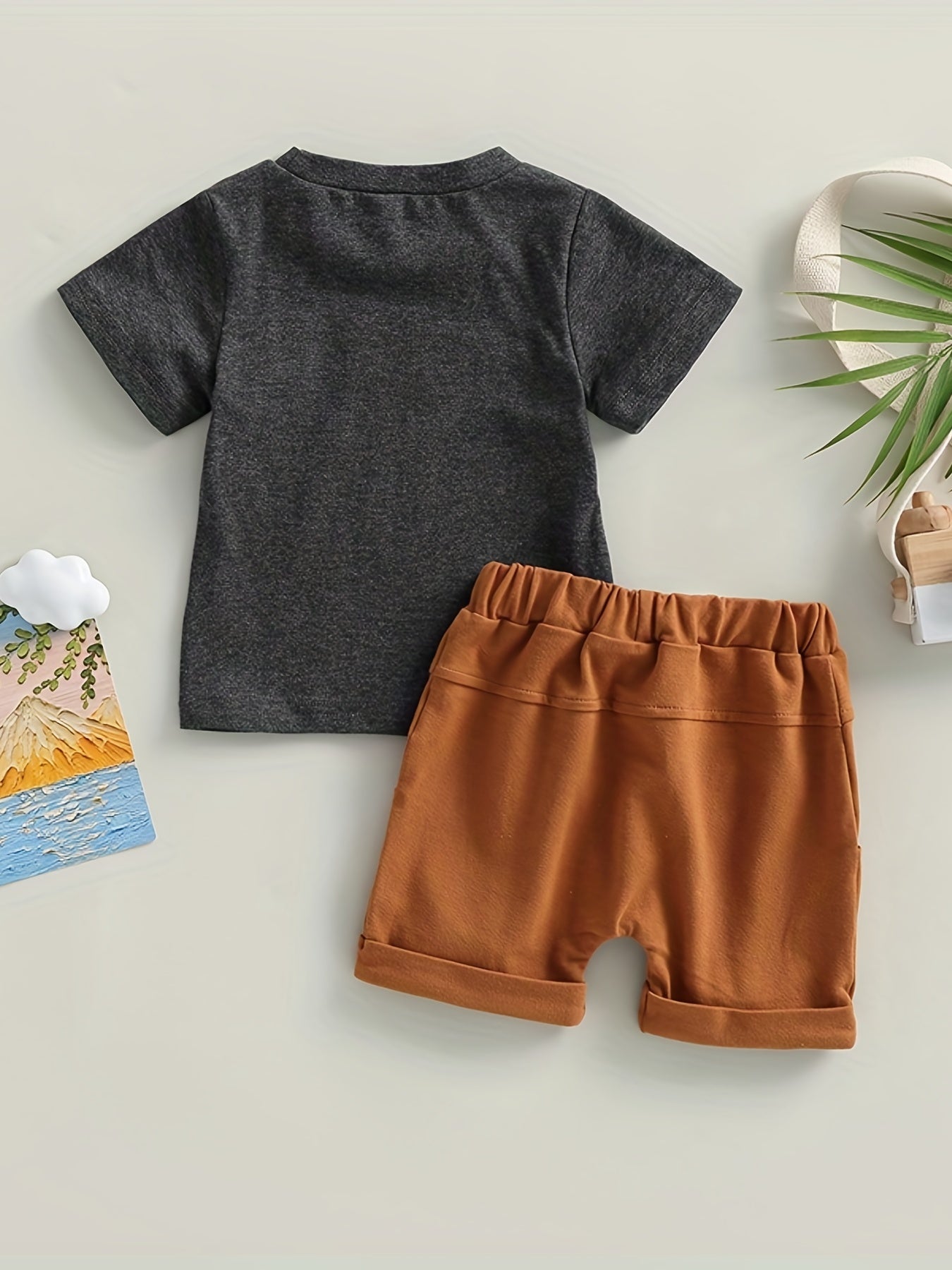 Boys Mama's Boy Graphic T shirt & Shorts Toddler Baby 2pcs Set