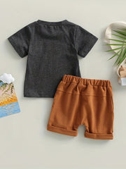 Boys Mama's Boy Graphic T shirt & Shorts Toddler Baby 2pcs Set