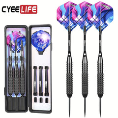 CyeeLife 26g Steel Tip Dart Set with Storage Box