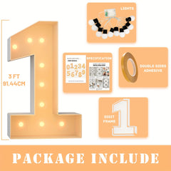 Light Up Numbers Marquee for Anniversary Party Decor