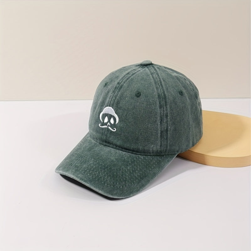 Little Old Man Embroidery Baseball Cap Sun Hat for Men and Women