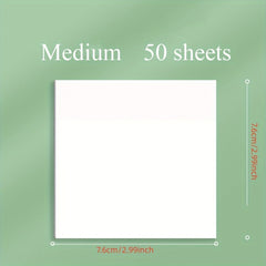 50 Transparent Sticky Notes for Notebooks & Diaries School & Office Supplies