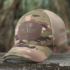 Camouflage Baseball Cap Outdoor Mountaineering Camping Visor Mesh Cap