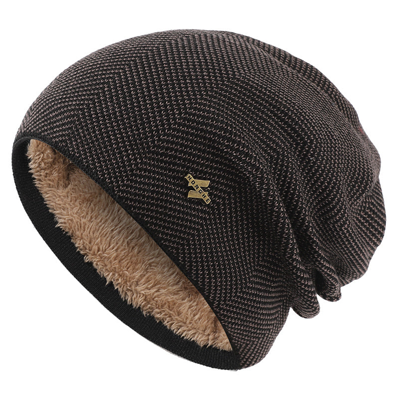 Men's Thermal Knitted Hat Winter Hair Protection