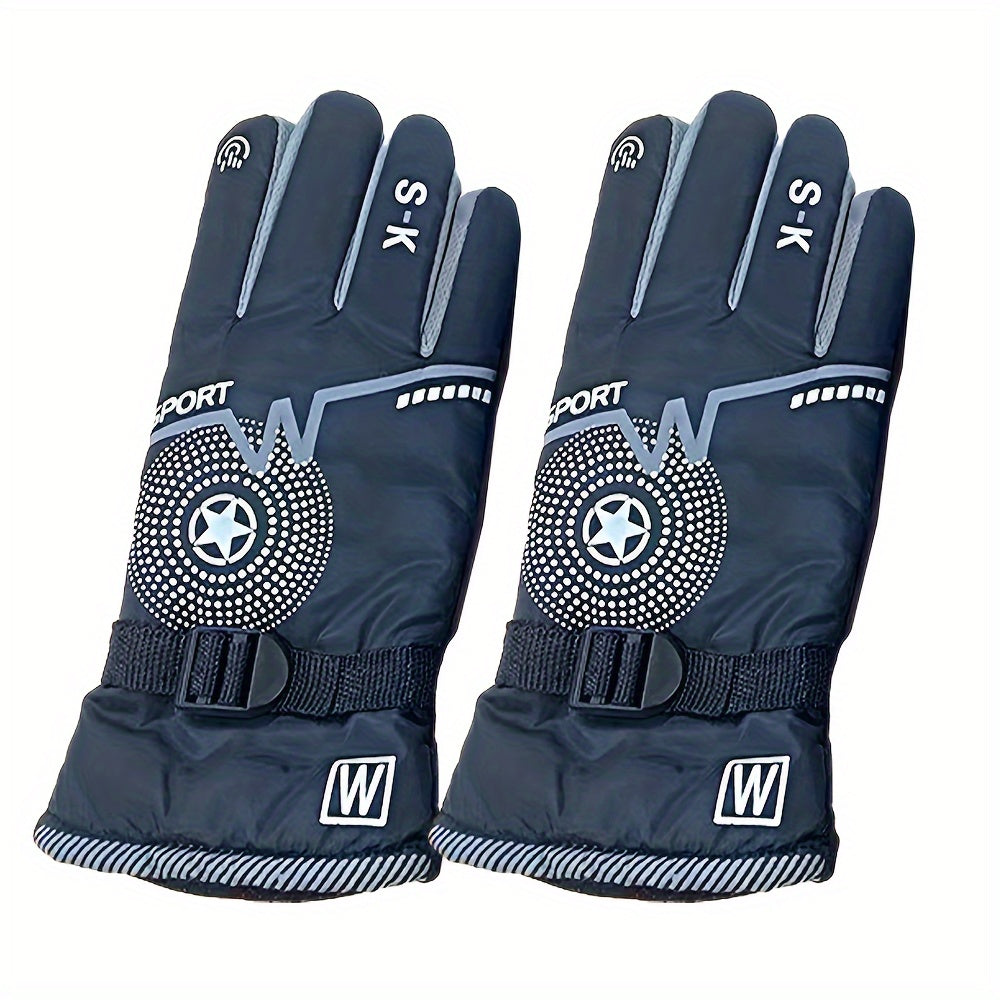 Winter Fleece Lined Waterproof Touch Screen Gloves