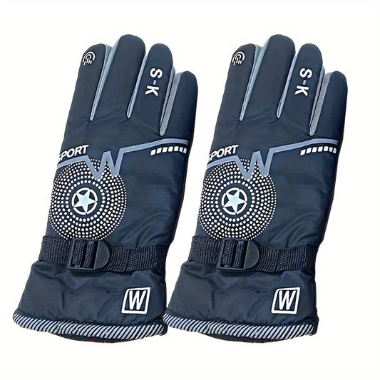 Winter Fleece Lined Waterproof Touch Screen Gloves