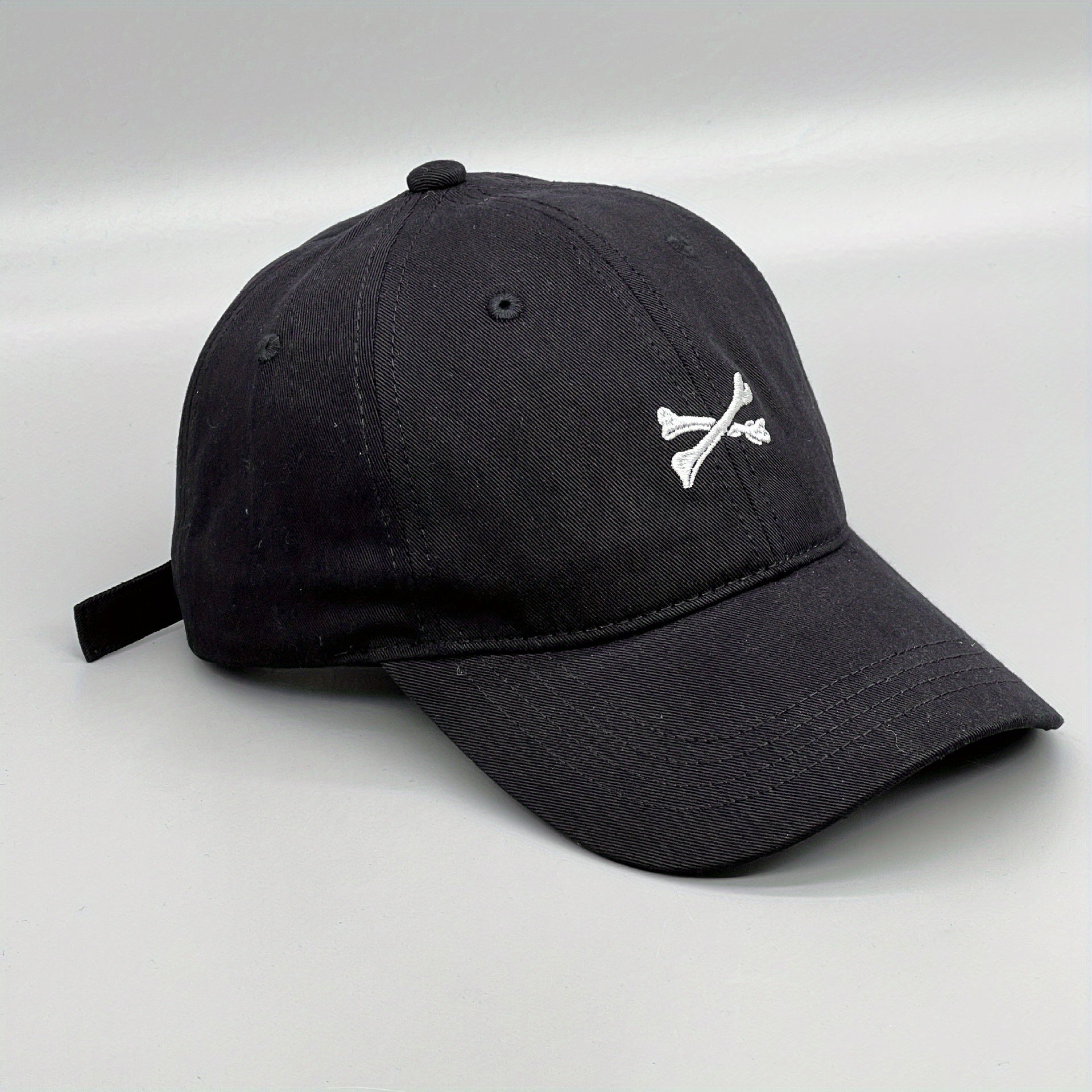 Wide Eaves Embroidered Soft Top Baseball Cap For Spring And Autumn