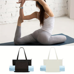 Yoga Bag for Women with Mat Carrier Canvas Tote - Pilates Gym