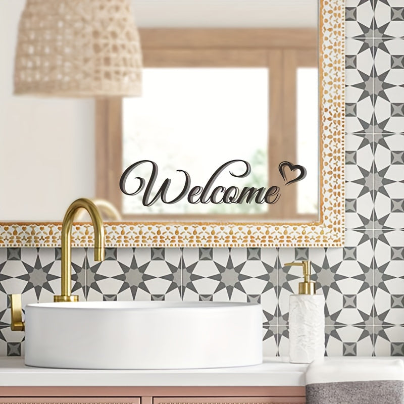 English Identification Sticker - Home Wall Mirror Decoration