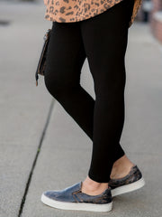Solid High Rise Skinny Leggings