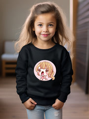 OERYUI Poor Crying Girl Graphic Sweatshirt for Kids