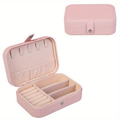 Double Layer Travel Jewelry Box Organizer
