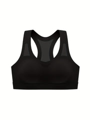 Racerback Sports Bra Comfy & Breathable Tank Bra