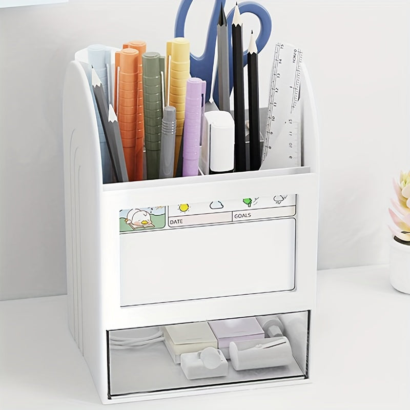 1pc DIY Storage Box Drawer Plastic Desktop Organizer Office Desk