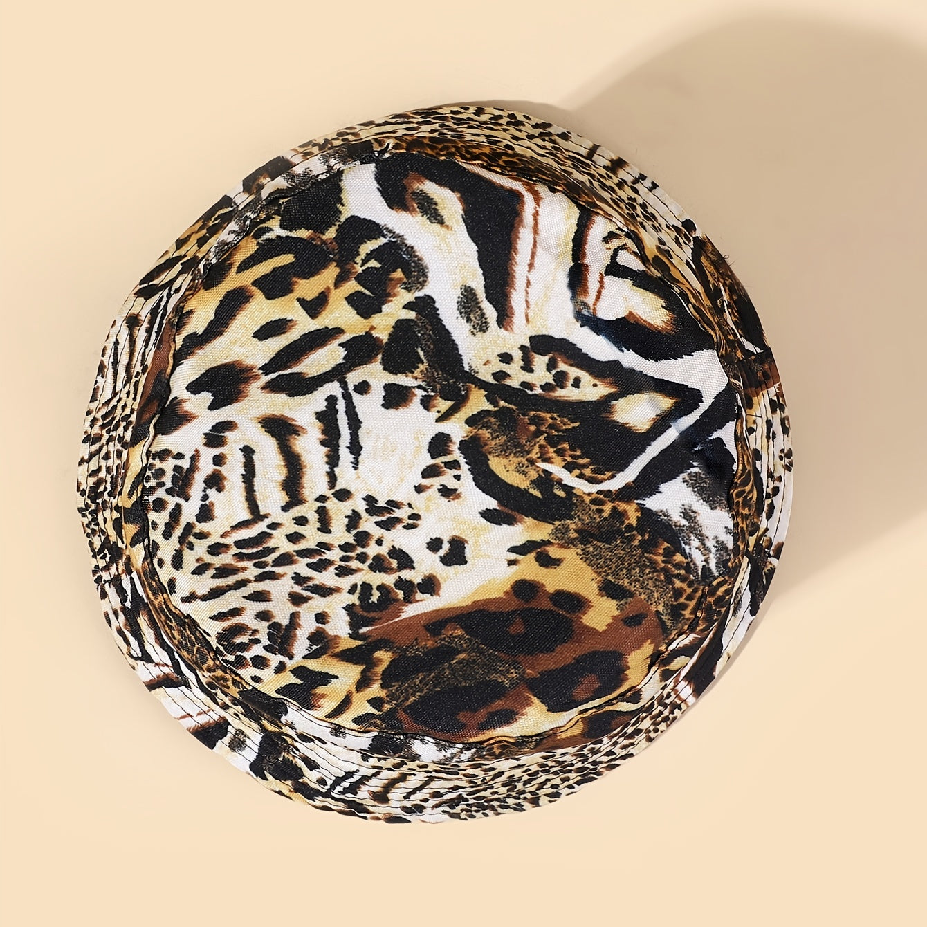 Leopard Print Men's Reversible Bucket Hat