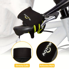 Kids Winter Touch Screen Sports Gloves, Non-slip, Warm, Outdoor