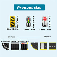 26pcs Magnetic Tiles Road & Train Track Expansion Pack Building Blocks