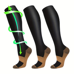 Copper Compression Socks for Women and Men - Knee High Support