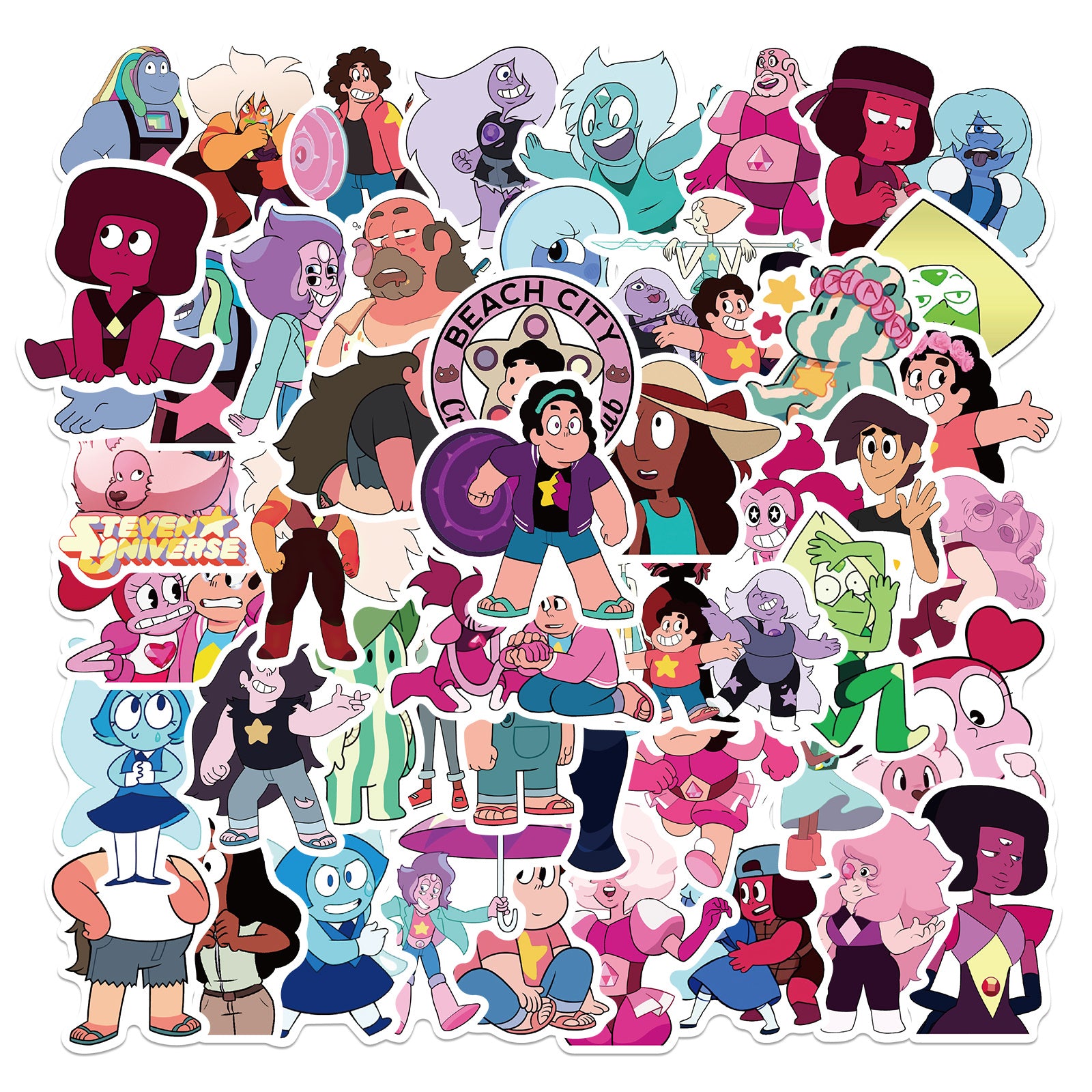 50pcs Anime Waterproof Doodle Stickers Cartoon PVC Notebook DIY Stickers