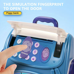 Children's Piggy Bank Toy E-money Coin Bank with Password Protection