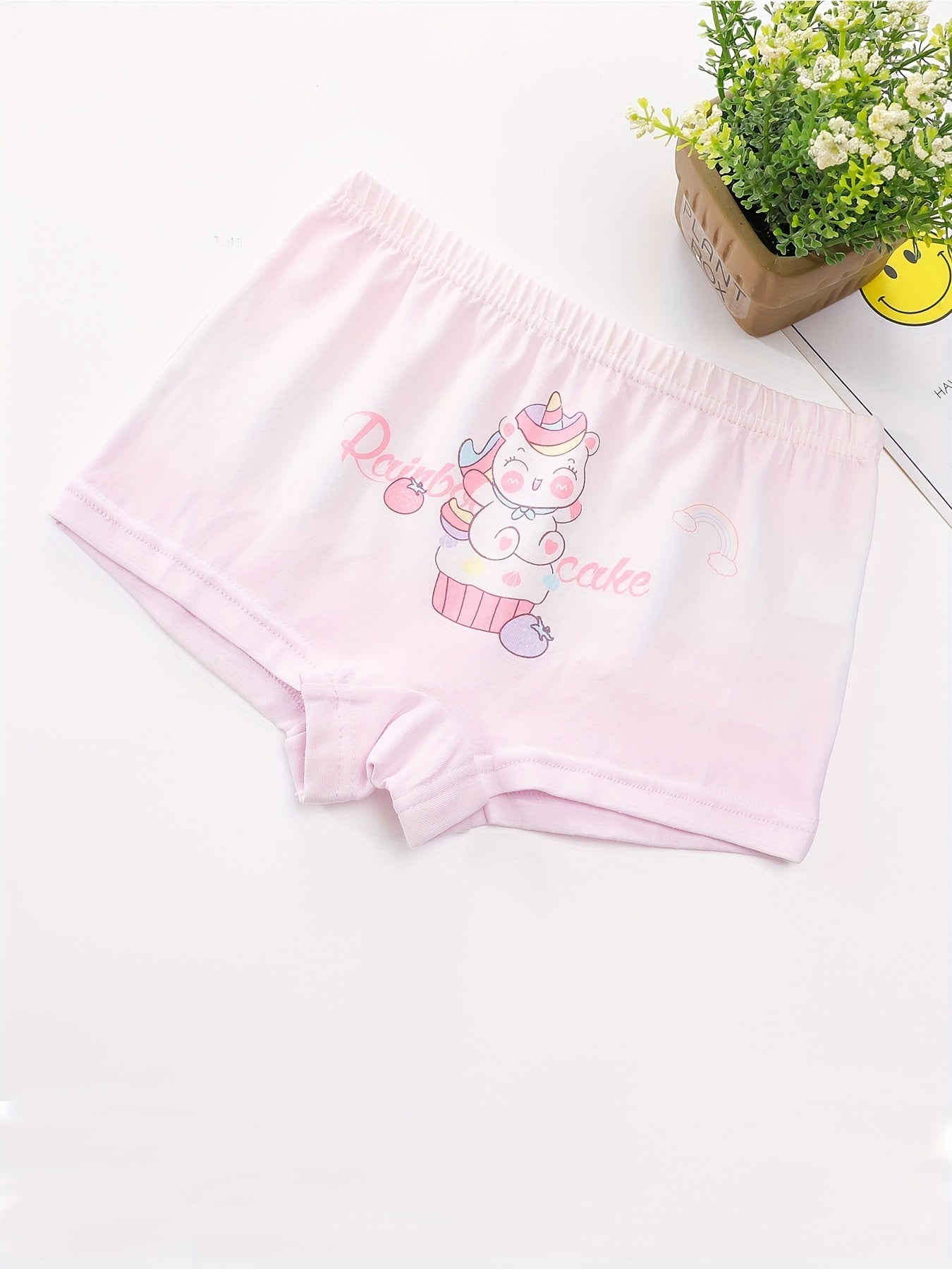 5pcs Kids Cartoon Panties Girls Underwear Cotton Boxer Briefs