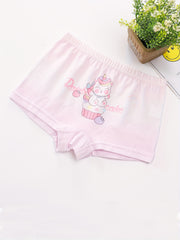 5pcs Kids Cartoon Panties Girls Underwear Cotton Boxer Briefs