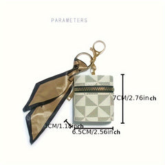 Mini Purse Key Chain Small Pocket Bag Wallet Earphones Storage Case