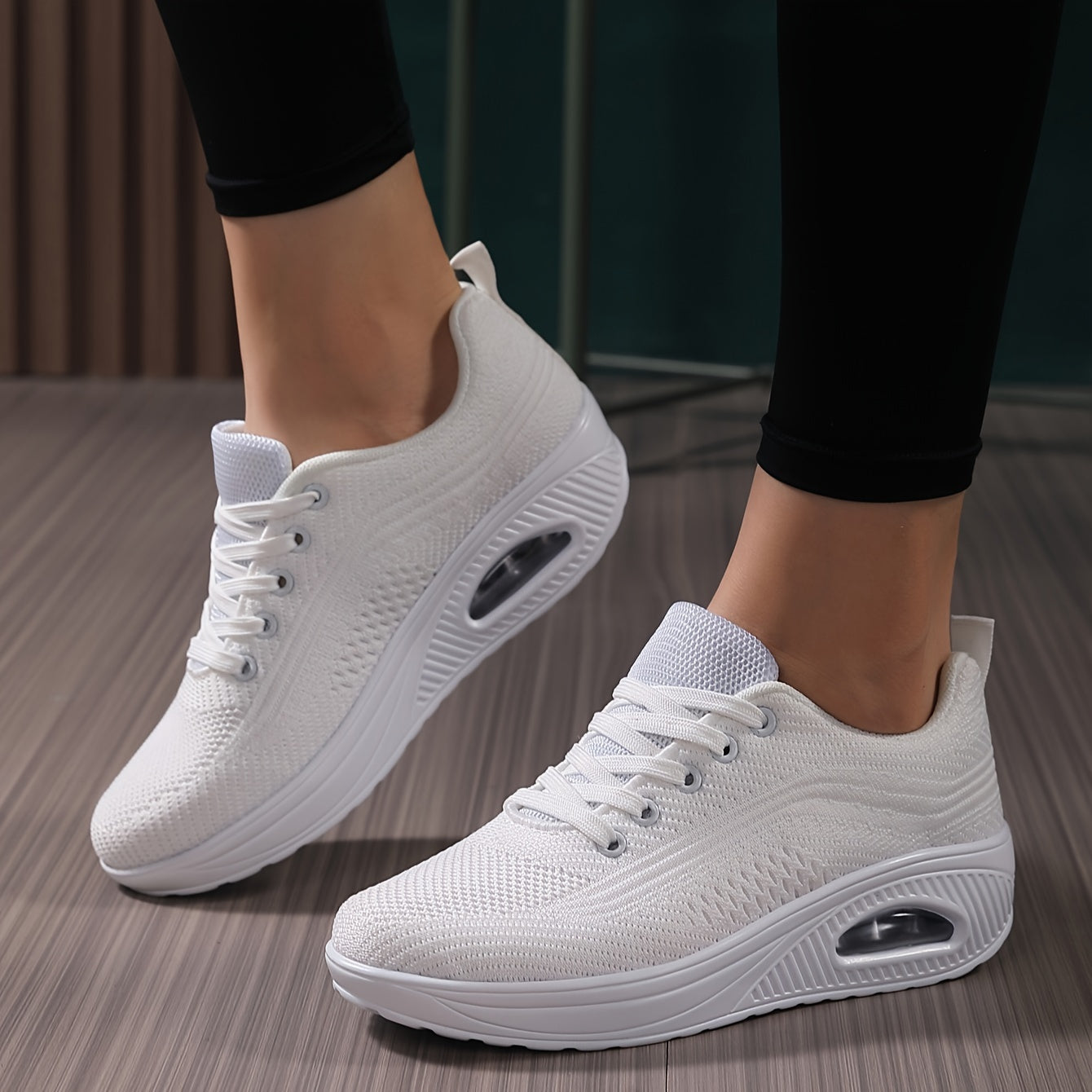 Women's Air Cushion Athletic Sneakers Breathable Walking Shoes