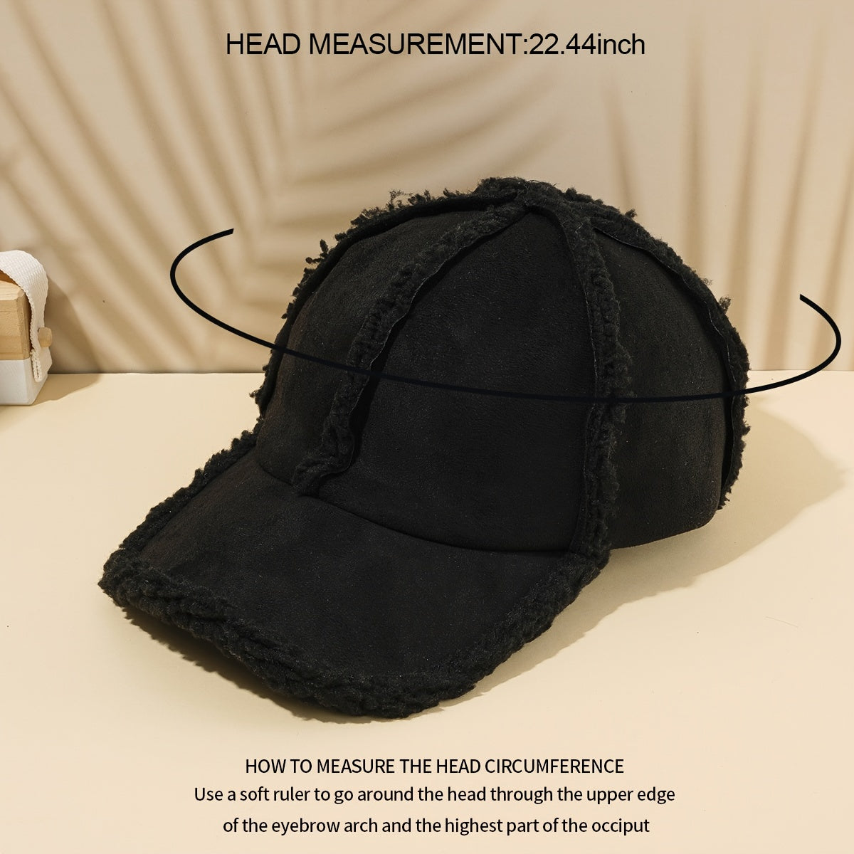 Denim Casual Suede Baseball Cap Unisex Warm Fleece Lined Baseball Caps For Women