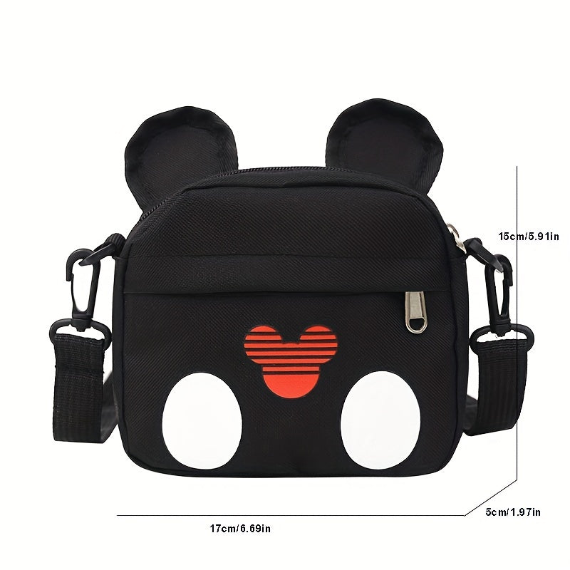 Kids Cartoon Crossbody Bag w/ Adjustable Strap Small Coin Purse for Girls