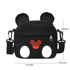 Kids Cartoon Crossbody Bag w/ Adjustable Strap Small Coin Purse for Girls