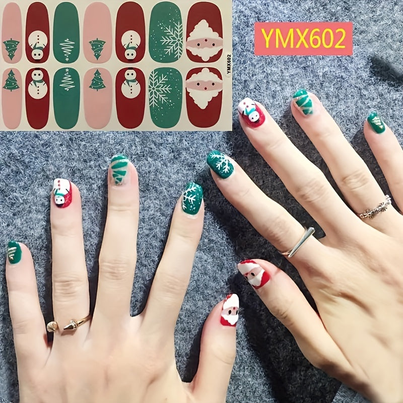 Cute Nail Stickers for Christmas Manicure - Gift for Women Girls