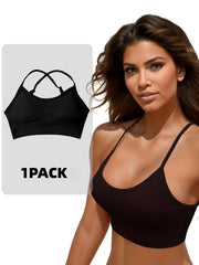 Criss Cross Back Wireless Bra Comfortable & Breathable