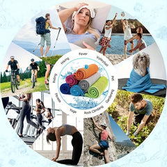 Sports Cooling Towels Quick Drying Microfiber Soft Breathable Towel