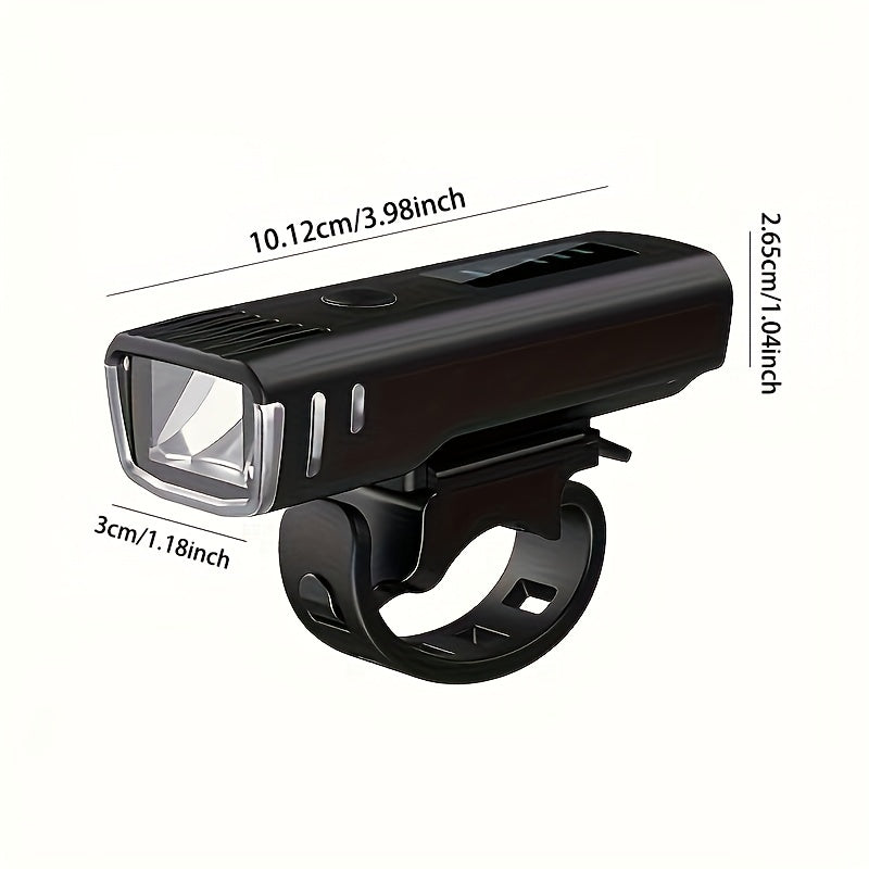 USB Rechargeable Bike Light Powerful Front Headlight 4 Light Modes