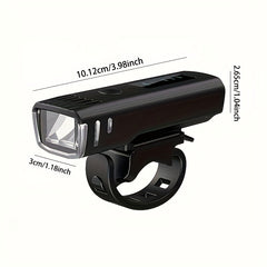 USB Rechargeable Bike Light Powerful Front Headlight 4 Light Modes