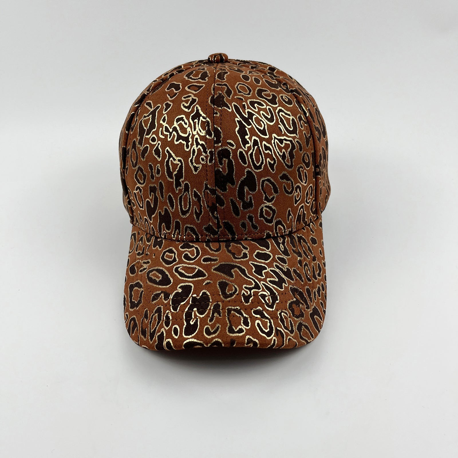 Leopard Hot Stamp Baseball Cap Y2K Sports Hat Women Vintage Dad Hats