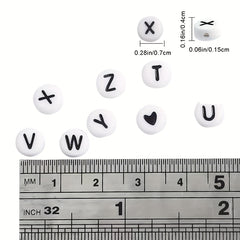 Acrylic Letter Beads Set DIY Bracelet Jewelry Beaded Material Gift