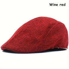 Classic Flat Outdoor Sun Shade Faux Wool Cap Solid Fishing Cap