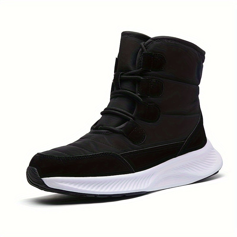 Waterproof Plush Lined Furry Thick Sole Heighten Snow Boots
