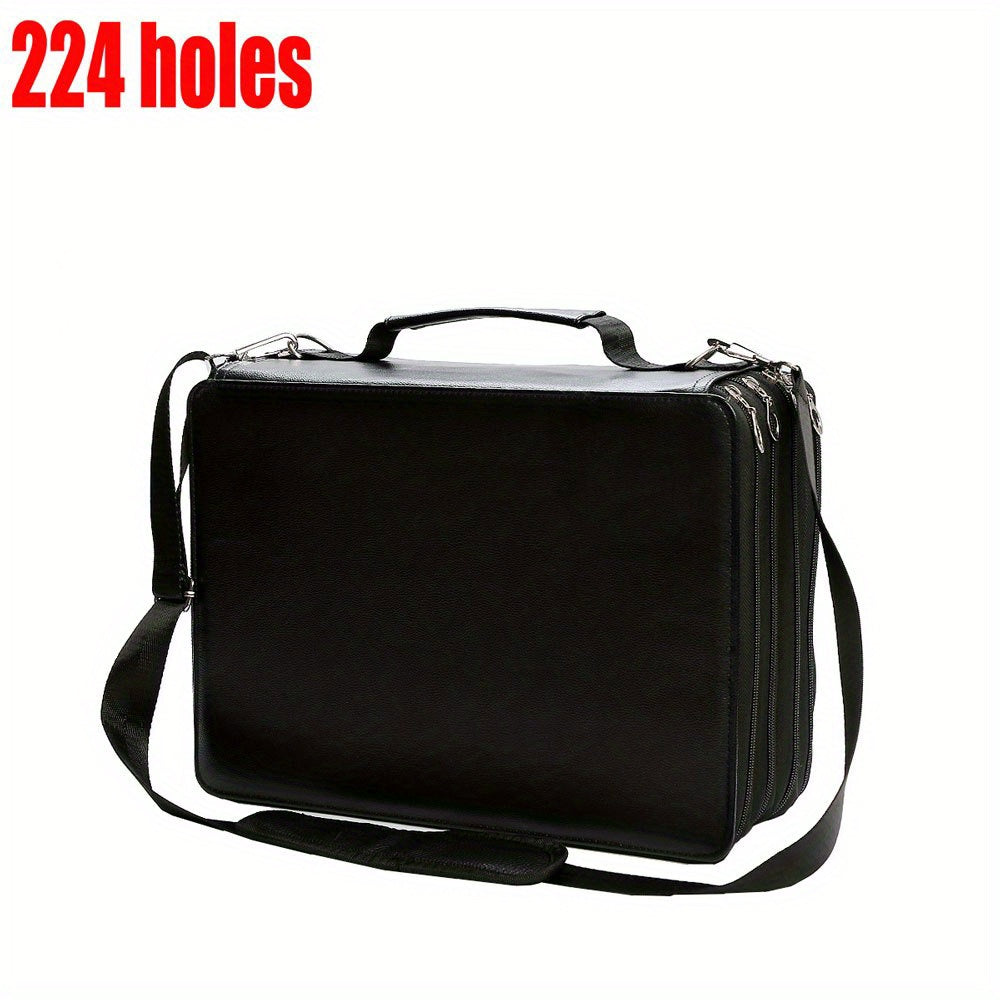 168 Holes Marker Storage Pen Pouch Large Capacity Art Organizer Bag