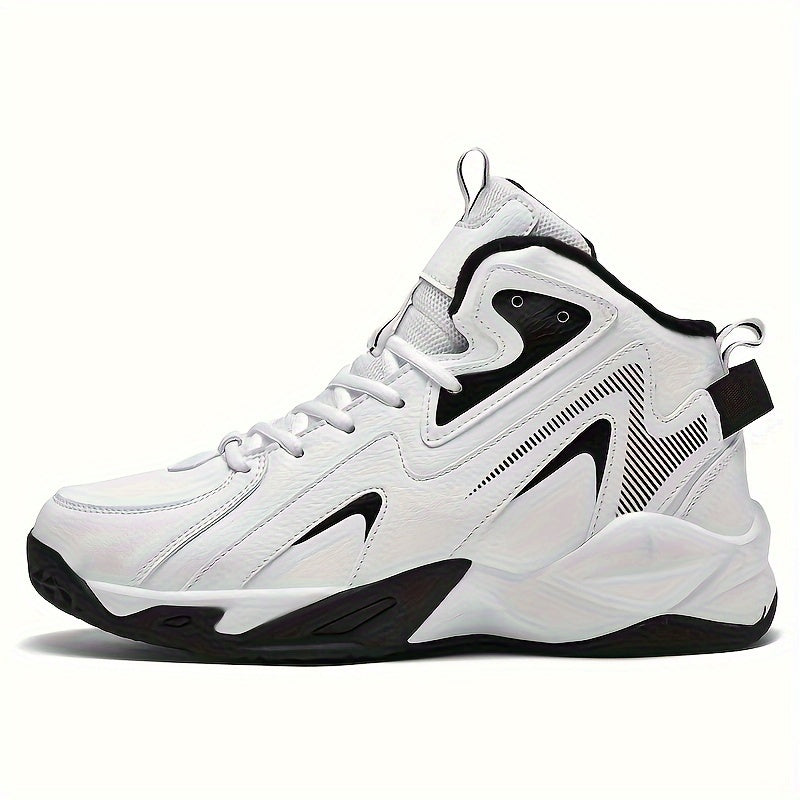 Men's Plush Lined Basketball Shoes Non Slip Sneakers