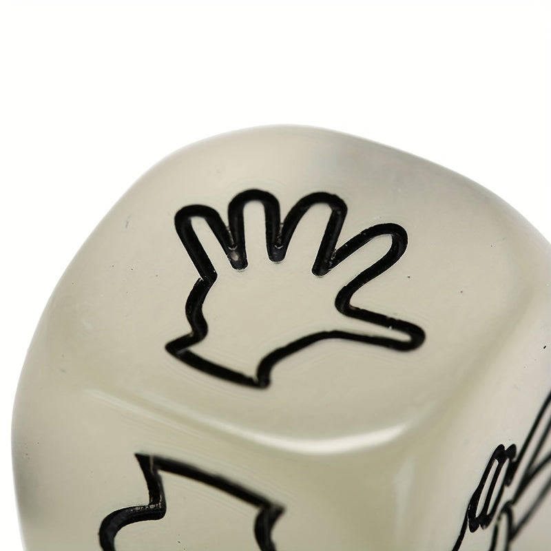 2pcs Funny Luminous Dice for Guessing Game and Drinking, Party Bar