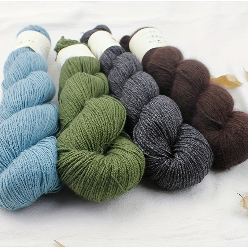 3pcs Lotus Yarns Mink & Cashmere Blend Soft Knitting Yarn 300m