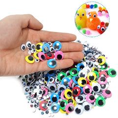 Plastic Googly Eyes Mixed Assorted Sizes Sticker Eyes for DIY Crafts