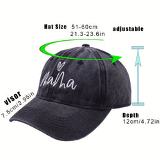 Mama Embroidery Baseball Cap Sun Hat Lightweight Distressed Sun Hats for Women