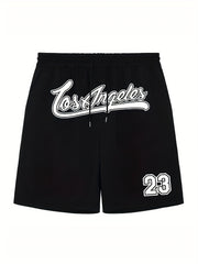 Men's Casual Solid Drawstring Shorts For Summer